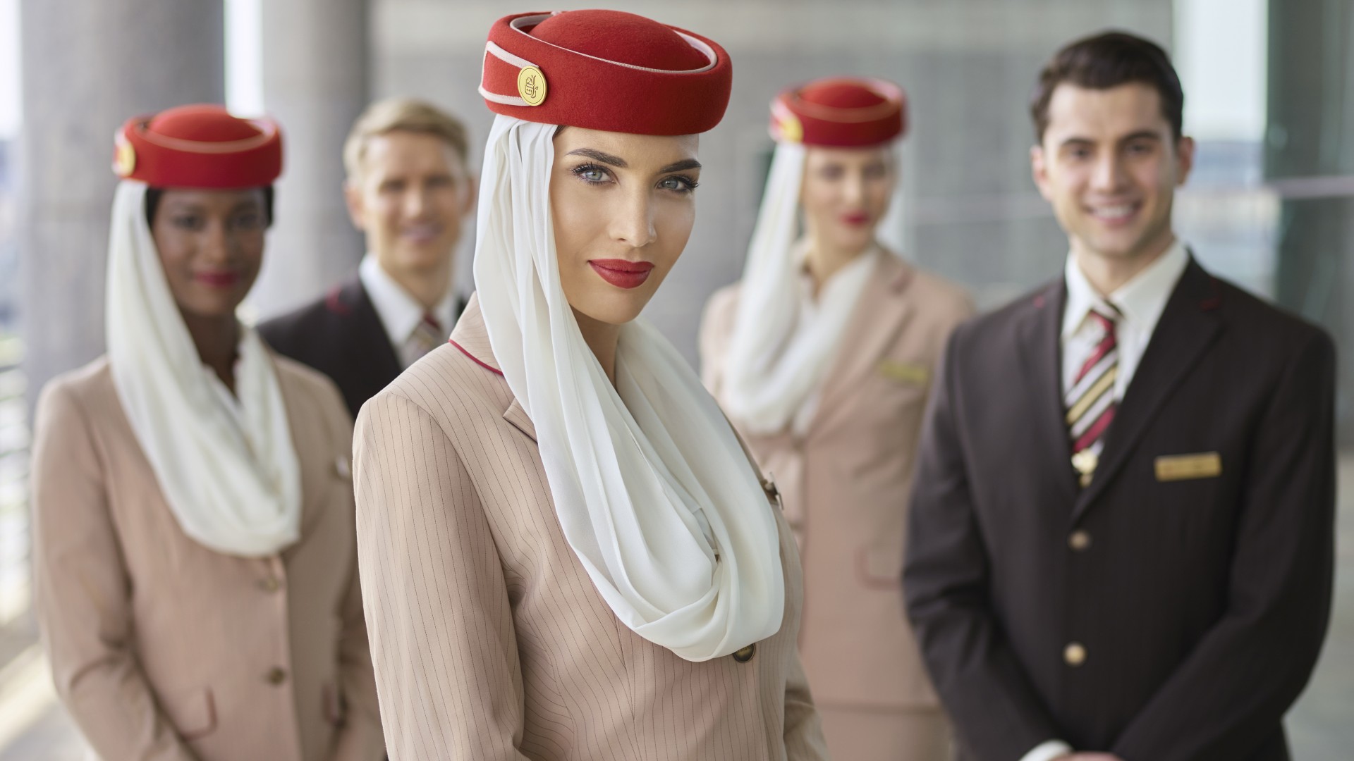 Emirates Cabin Crew Smiling